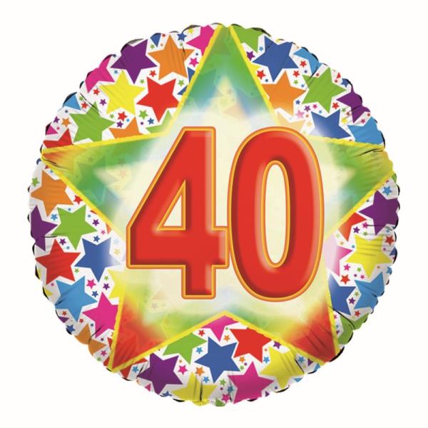 PALLONCINO MYLAR 18'' STARDUST 40 ANNI 1 PALLONCINO MYLAR 18'' STARDUST 40 ANNI