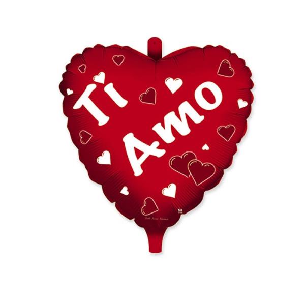 PALLONCINO MYLAR 18'' CUORE TI AMO 1 PALLONCINO MYLAR 18'' CUORE TI AMO