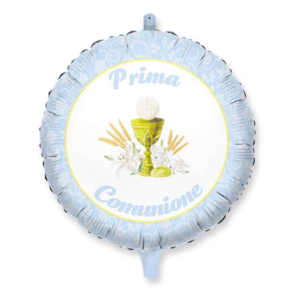 PALLONCINO MYLAR 36" LA MIA PRIMA COMUNIONE CELESTE pz.1 1 PALLONCINO MYLAR 36" LA MIA PRIMA COMUNIONE CELESTE pz.1