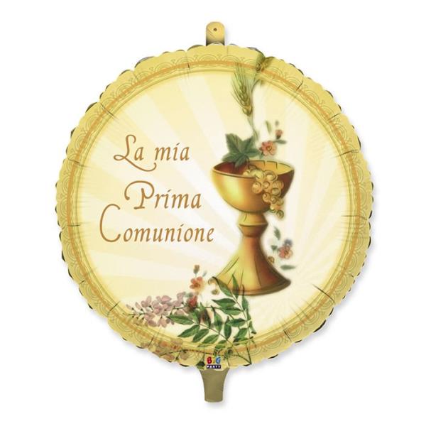 PALLONCINO MYLAR 36" LA MIA PRIMA COMUNIONE pZ.1