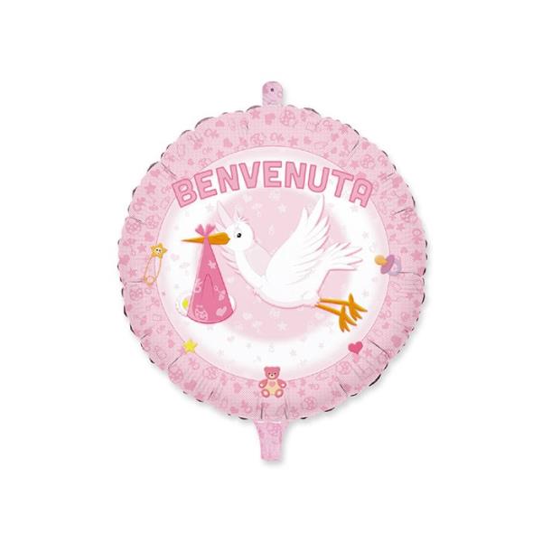 PALLONE MYLAR 18'' CICOGNA BENVENUTA 1 PALLONE MYLAR 18'' CICOGNA BENVENUTA