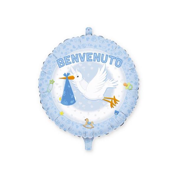 PALLONE MYLAR 18'' CICOGNA BENVENUTO