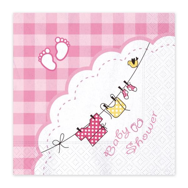 TOVAGLIOLO 33x33 BABY SHOWER GIRL pz.20 1 TOVAGLIOLO 33x33 BABY SHOWER GIRL pz.20