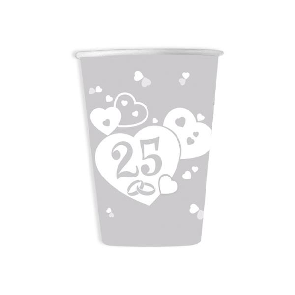 BICCHIERE NOZZE D'ARGENTO pz.8 1 BICCHIERE NOZZE D'ARGENTO pz.8