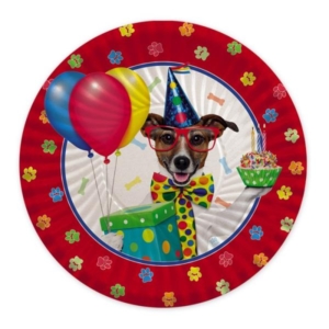 PIATTO Ø18 cm. PARTY DOG pz.8
