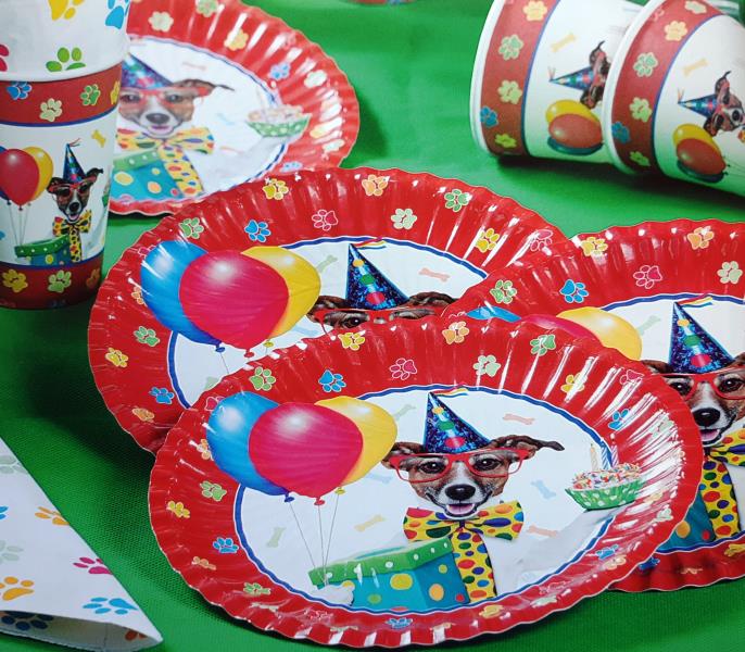 PIATTO Ø18 cm. PARTY DOG pz.8 2 PIATTO Ø18 cm. PARTY DOG pz.8