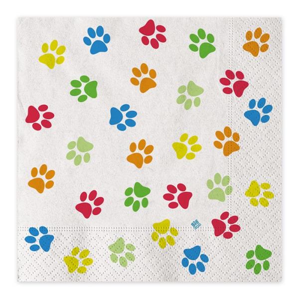 TOVAGLIOLO 33x33 cm. PARTY DOG pz.20 1 TOVAGLIOLO 33x33 cm. PARTY DOG pz.20