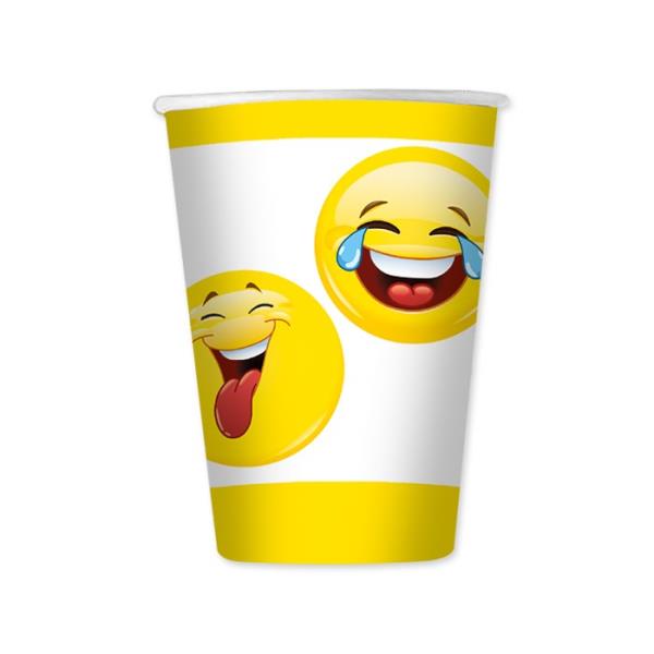 BICCHIERE 200cc. EMOTICONS pz.8 1 BICCHIERE 200cc. EMOTICONS pz.8