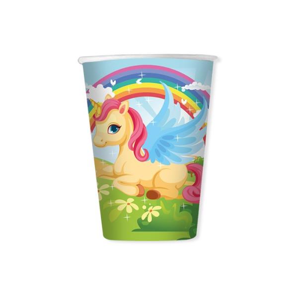 BICCHIERE UNICORNI pz.8 1 BICCHIERE UNICORNI pz.8