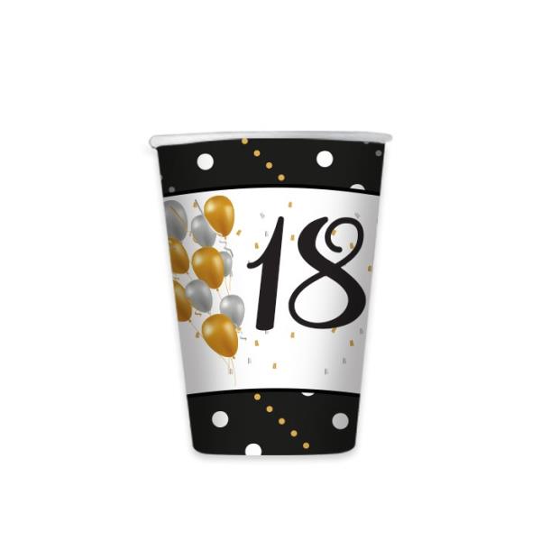 BICCHIERE BUON COMPLEANNO PRESTIGE 18 ANNI 1 BICCHIERE BUON COMPLEANNO PRESTIGE 18 ANNI
