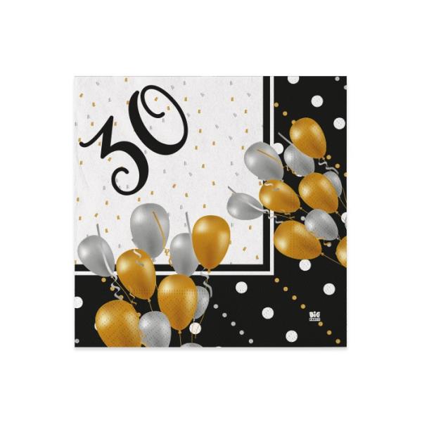 TOVAGLIOLO 25x25 cm. PRESTIGE 30 ANNI pz.20 1 TOVAGLIOLO 25x25 cm. PRESTIGE 30 ANNI pz.20