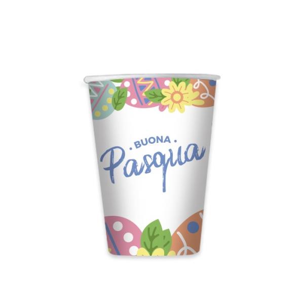 BICCHIERE BUONA PASQUA pz.8 1 BICCHIERE BUONA PASQUA pz.8