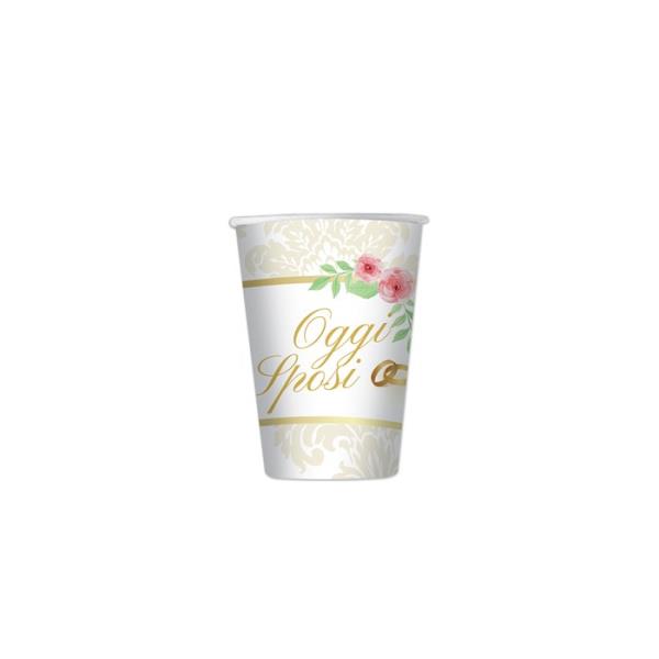 BICCHIERINO 80cc. ROMANTIC WEDDING pz.8 1 BICCHIERINO 80cc. ROMANTIC WEDDING pz.8