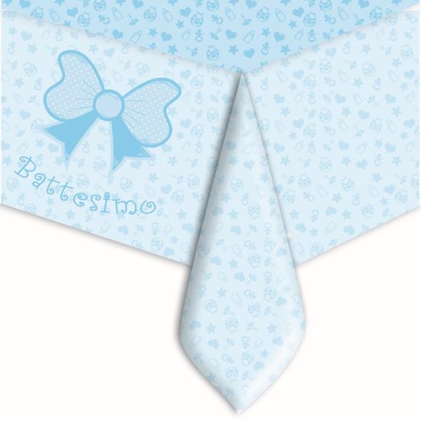 TOVAGLIA PVC 140X270 cm. BATTESIMO CELESTE pz.1 1 TOVAGLIA PVC 140X270 cm. BATTESIMO CELESTE pz.1