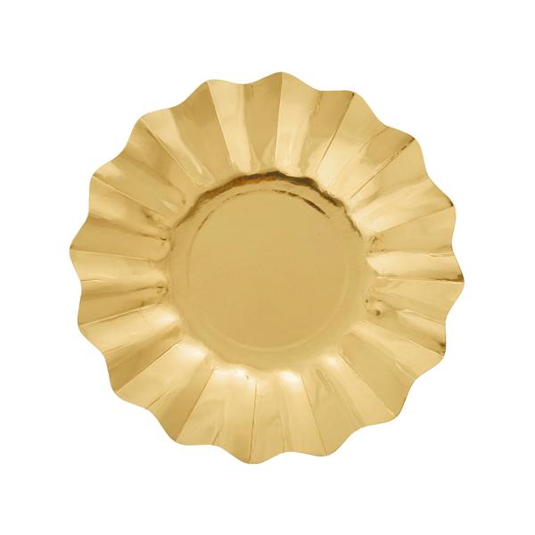 PIATTO DESSERT NEW SHAPE Ø21 cm. ORO LUCIDO pz.8 1 PIATTO DESSERT NEW SHAPE Ø21 cm. ORO LUCIDO pz.8