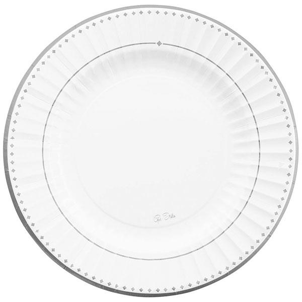 PIATTI ROUND SHAPE PZ.8 CM.27 SILVER GRACE 1 PIATTI ROUND SHAPE PZ.8 CM.27 SILVER GRACE