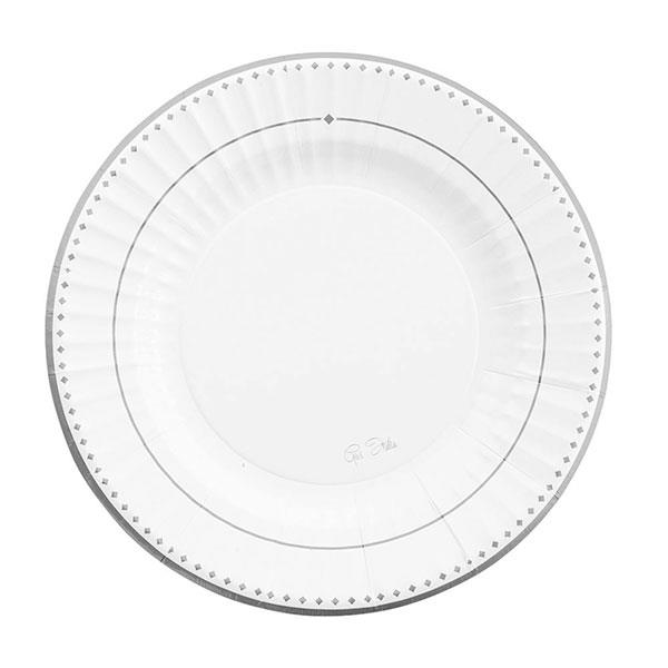 PIATTI ROUND SHAPE PZ.8 CM.21 SILVER GRACE 1 PIATTI ROUND SHAPE PZ.8 CM.21 SILVER GRACE