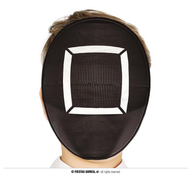 MASCHERA PVC THE GAMER BIMBO QUADRATO pz.1 1 MASCHERA PVC THE GAMER BIMBO QUADRATO pz.1