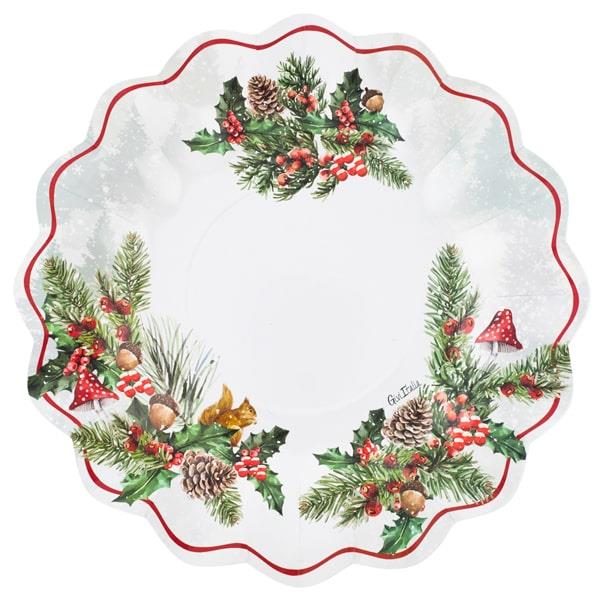 PIATTO NEW SHAPE Ø27 BOIS DE NOEL PZ.8