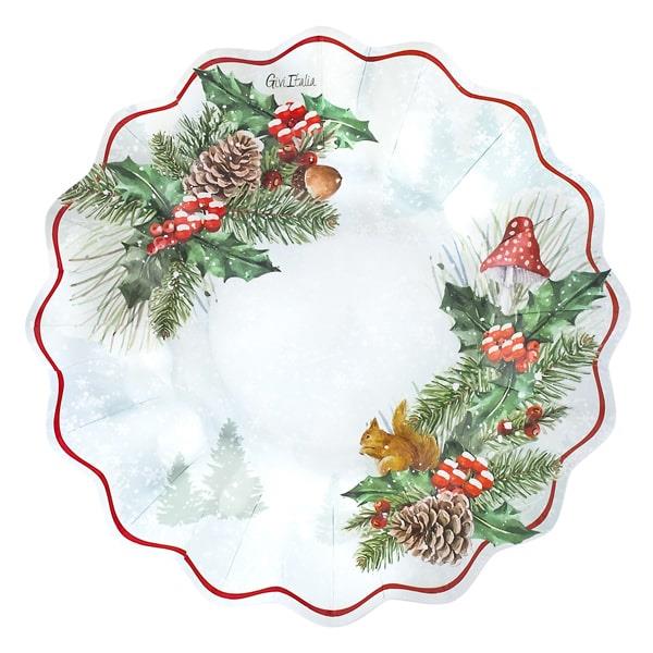 PIATTO NEW SHAPE Ø21 BOIS DE NOEL PZ.8 1 PIATTO NEW SHAPE Ø21 BOIS DE NOEL PZ.8