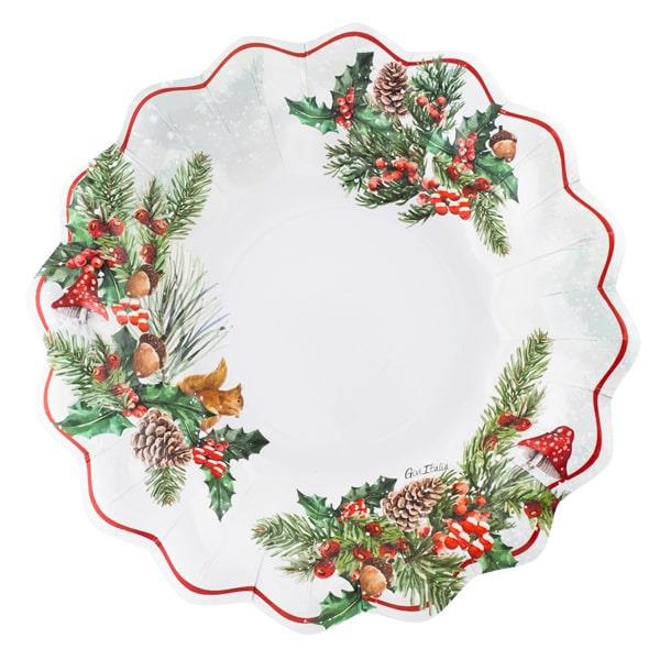 PIATTO NEW SHAPE Ø24 BOIS DE NOEL PZ.8 1 PIATTO NEW SHAPE Ø24 BOIS DE NOEL PZ.8