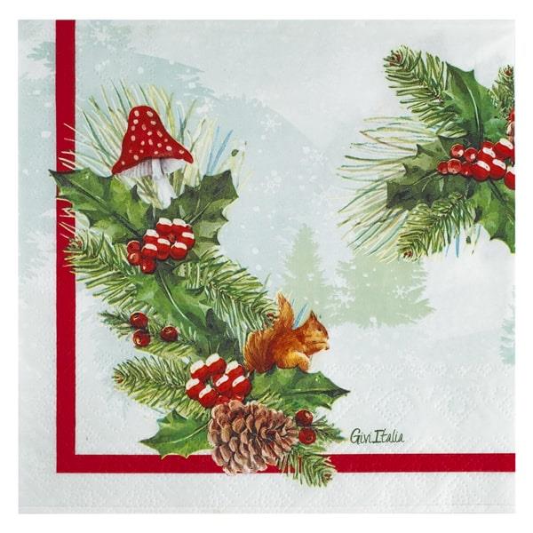 TOVAGLIOLO 33x33 BOIS DE NOEL PZ.16 1 TOVAGLIOLO 33x33 BOIS DE NOEL PZ.16