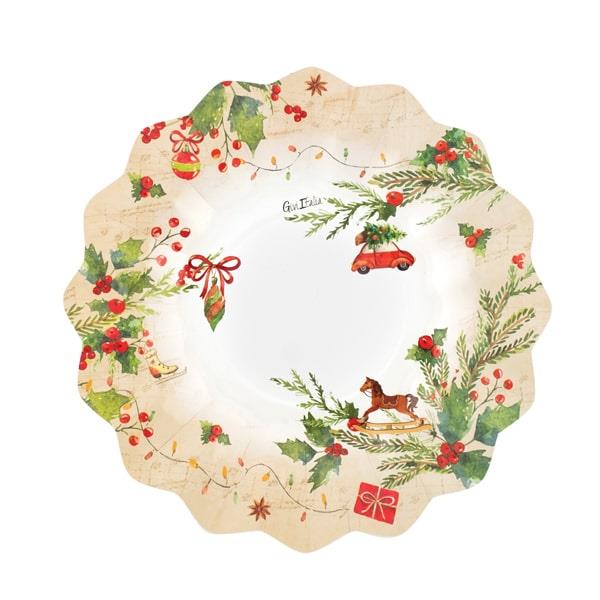 PIATTO NEW SHAPE Ø21 JINGLE BELLS PZ.8 1 PIATTO NEW SHAPE Ø21 JINGLE BELLS PZ.8