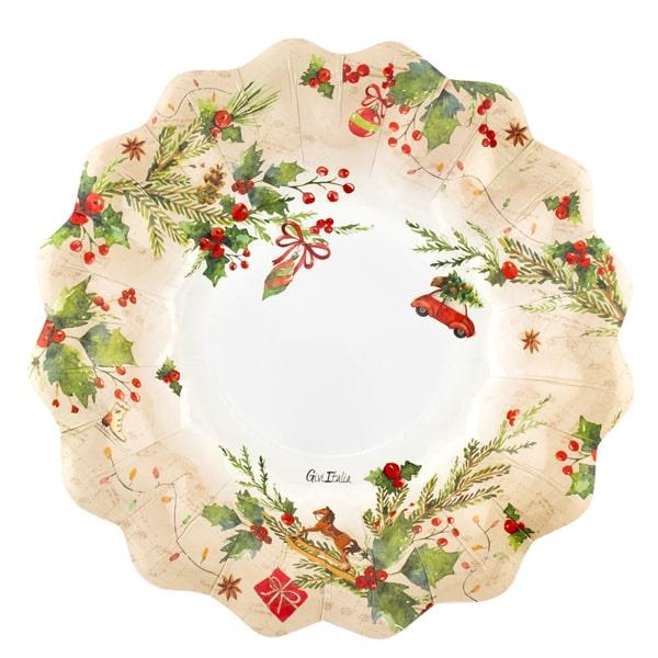 PIATTO NEW SHAPE Ø24 JINGLE BELLS PZ.8 1 PIATTO NEW SHAPE Ø24 JINGLE BELLS PZ.8