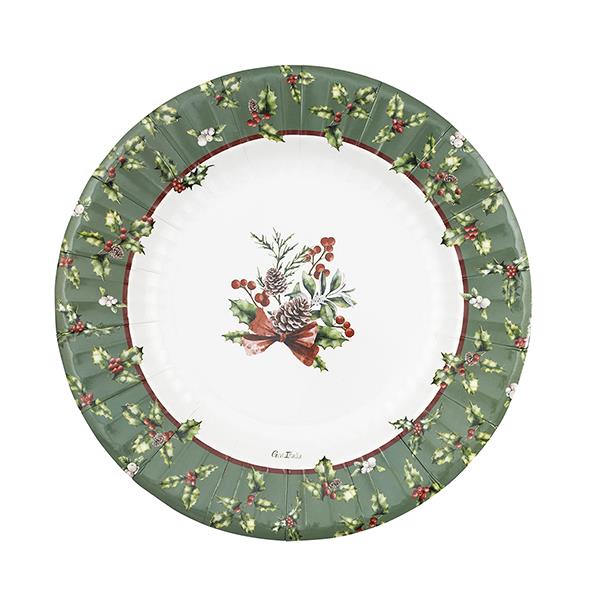 PIATTO ROUND SHAPE Ø27 CHRISTMAS TIME PZ.8 1 PIATTO ROUND SHAPE Ø27 CHRISTMAS TIME PZ.8