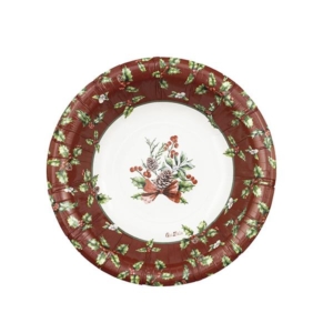 PIATTO FONDO ROUND SHAPE Ø24 CHRISTMAS TIME PZ.8