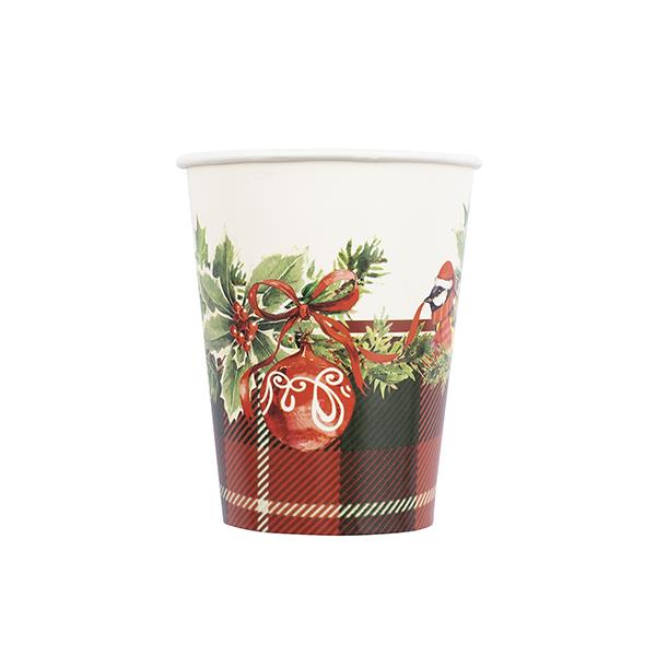 BICCHIERE TARTAN CHRISTMAS PZ.8 1 BICCHIERE TARTAN CHRISTMAS PZ.8