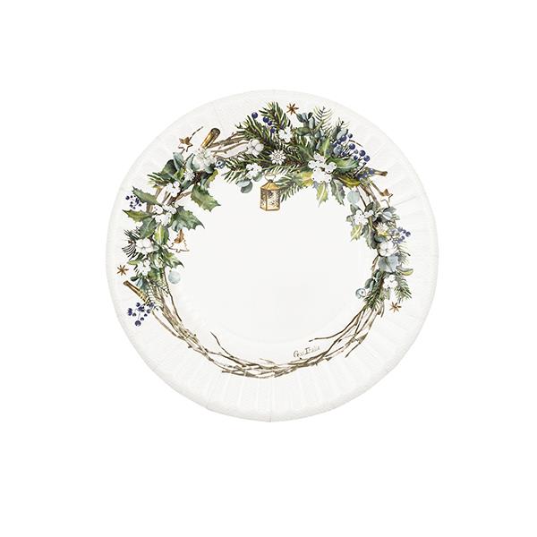 PIATTO ROUND SHAPE Ø21 cm. COZY CHRISTMAS PZ.8 1 PIATTO ROUND SHAPE Ø21 cm. COZY CHRISTMAS PZ.8