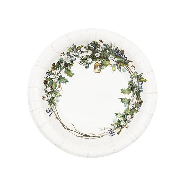 PIATTO ROUND SHAPE Ø24 cm. COZY CHRISTMAS PZ.8 1 PIATTO ROUND SHAPE Ø24 cm. COZY CHRISTMAS PZ.8