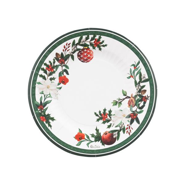 PIATTO DESSERT ROUND Ø21 cm. COMPOSTABILE MELOGRANO pz.8