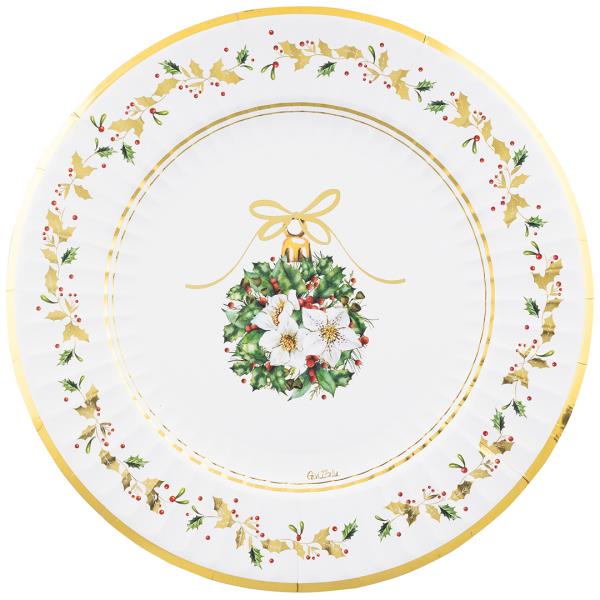 PIATTO MAX ROUND Ø33 cm. COMPOSTABILE MAGIA DEL NATALE pz.6 1 PIATTO MAX ROUND Ø33 cm. COMPOSTABILE MAGIA DEL NATALE pz.6