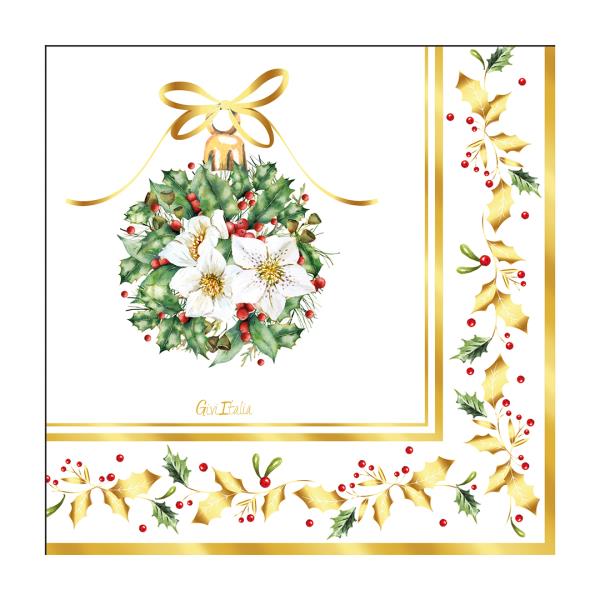 TOVAGLIOLO 33x33 cm. MAGIA DEL NATALE pz.16 1 TOVAGLIOLO 33x33 cm. MAGIA DEL NATALE pz.16