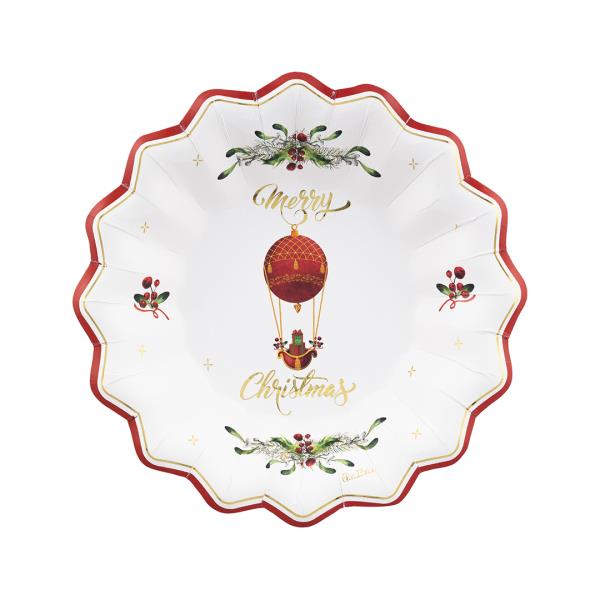 PIATTO FONDO NEW SHAPE Ø24 cm. COMPOSTABILE CHRISTMAS IN THE AIR pz.8 1 PIATTO FONDO NEW SHAPE Ø24 cm. COMPOSTABILE CHRISTMAS IN THE AIR pz.8