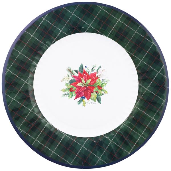 PIATTO MAX ROUND Ø33 cm. COMPOSTABILE CHRISTMAS IN TARTAR pz.6 1 PIATTO MAX ROUND Ø33 cm. COMPOSTABILE CHRISTMAS IN TARTAR pz.6