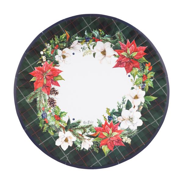 PIATTO PIANO ROUND Ø27 cm. COMPOSTABILE CHRISTMAS IN TARTAR pz.8 1 PIATTO PIANO ROUND Ø27 cm. COMPOSTABILE CHRISTMAS IN TARTAR pz.8