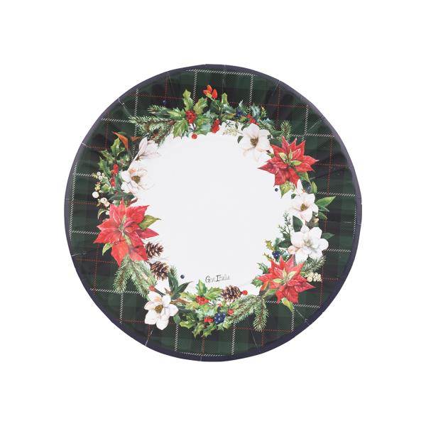 PIATTO DESSERT ROUND Ø21 cm. COMPOSTABILE CHRISTMAS IN TARTAR pz.8 1 PIATTO DESSERT ROUND Ø21 cm. COMPOSTABILE CHRISTMAS IN TARTAR pz.8