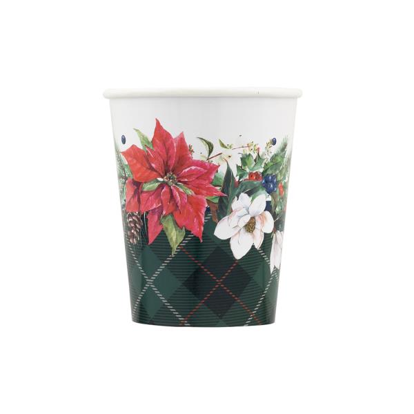 BICCHIERE COVER 250 cc. COMPOSTABILE CHRISTMAS IN TARTAR pz.8 1 BICCHIERE COVER 250 cc. COMPOSTABILE CHRISTMAS IN TARTAR pz.8