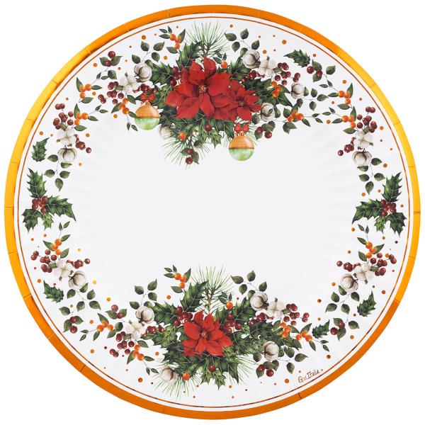 PIATTO MAX ROUND Ø33 cm. COMPOSTABILE JOIE DE NOEL pz.6 1 PIATTO MAX ROUND Ø33 cm. COMPOSTABILE JOIE DE NOEL pz.6