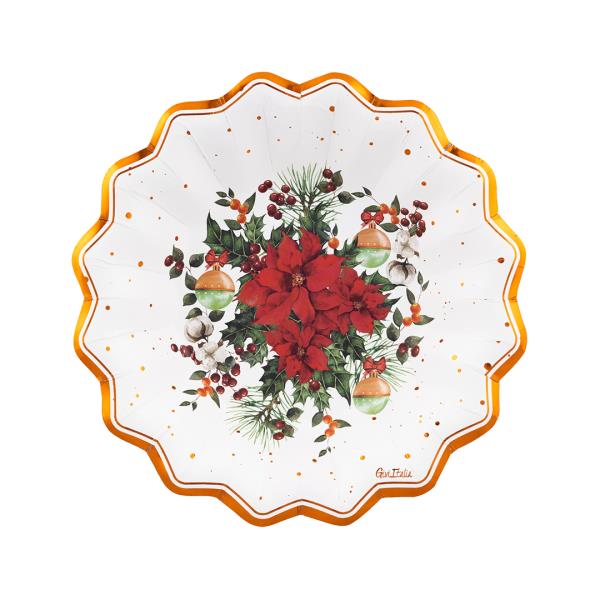 PIATTO FONDO NEW LIBERTY Ø24 cm. COMPOSTABILE JOIE DE NOEL pz.8 1 PIATTO FONDO NEW LIBERTY Ø24 cm. COMPOSTABILE JOIE DE NOEL pz.8
