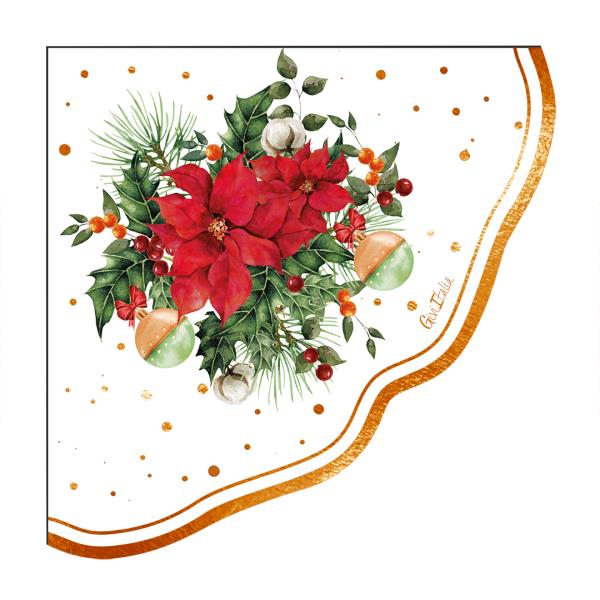 TOVAGLIOLO NEW LIBERTY 33x33 cm. JOIE DE NOEL pz.16 1 TOVAGLIOLO NEW LIBERTY 33x33 cm. JOIE DE NOEL pz.16