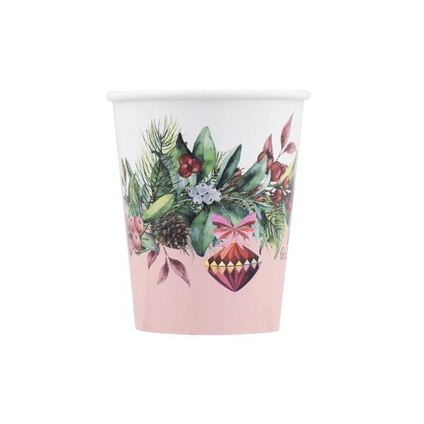 BICCHIERE COVER 250 cc. COMPOSTABILE CHERRY CHRISTMAS pz.8 1 BICCHIERE COVER 250 cc. COMPOSTABILE CHERRY CHRISTMAS pz.8