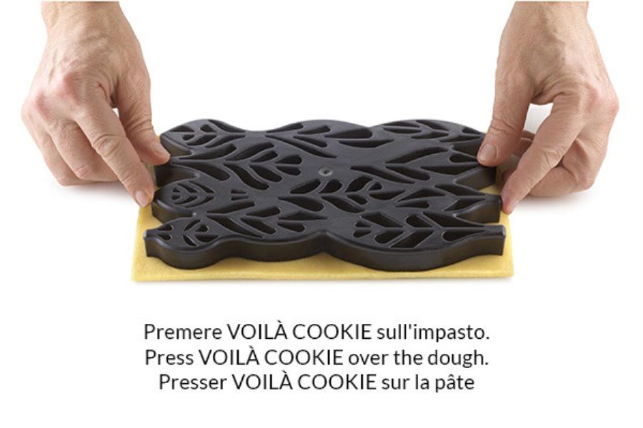 FORMABISCOTTI FOGLIE VOILA' COOKIE 24x15 h.2 cm. SILIKOMART