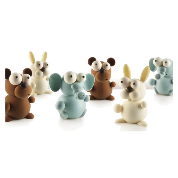 STAMPO TERMOFORMATO TEDDY KIT 5 STAMPI SILIKOMART 5 STAMPO TERMOFORMATO TEDDY KIT 5 STAMPI SILIKOMART