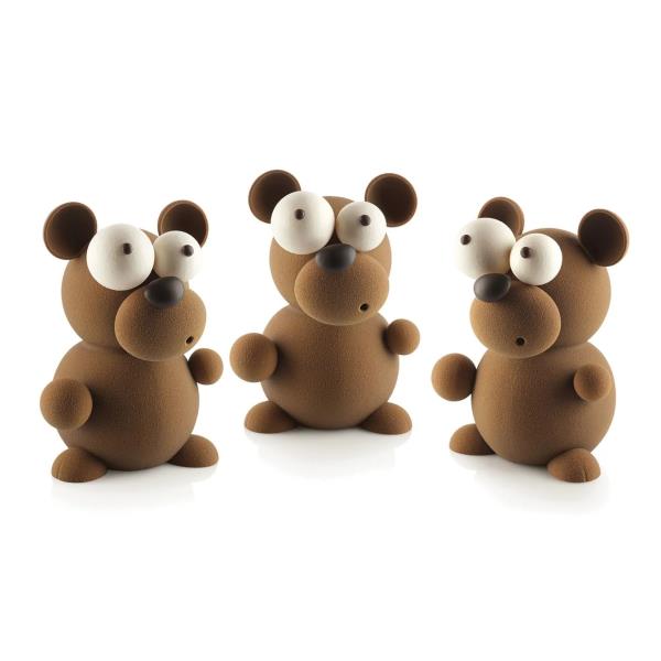 STAMPO TERMOFORMATO TEDDY KIT 5 STAMPI SILIKOMART 2 STAMPO TERMOFORMATO TEDDY KIT 5 STAMPI SILIKOMART