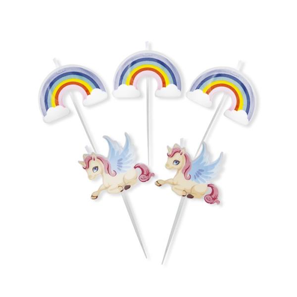 CANDELINE PICKS UNICORNI pz.5