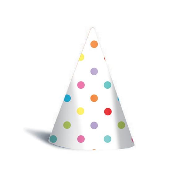 CAPPELLINI POIS MULTICOLOR pz.6 1 CAPPELLINI POIS MULTICOLOR pz.6